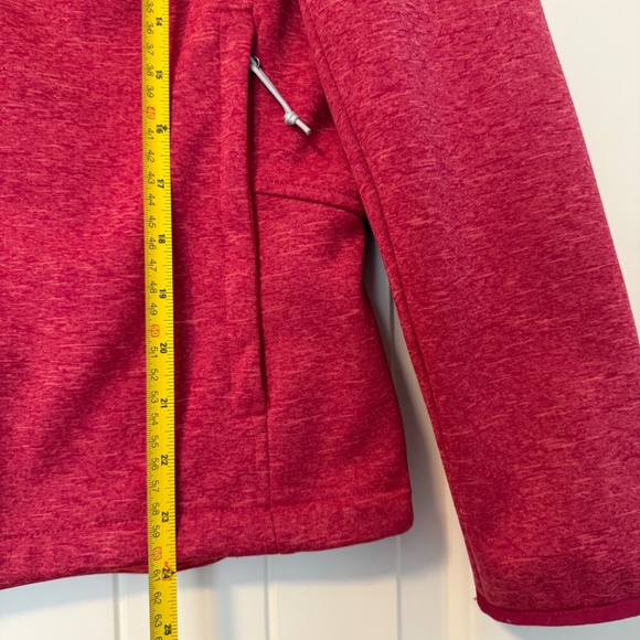THE NORTH FACE WOMENS PINK CORAL JACKET GRAY‎ ZIPPER SIZE M - Picture 6 of 10
